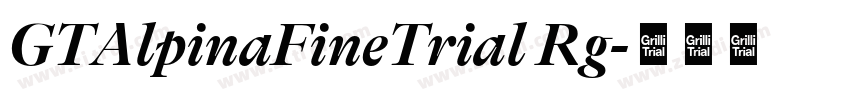 GTAlpinaFineTrial Rg字体转换